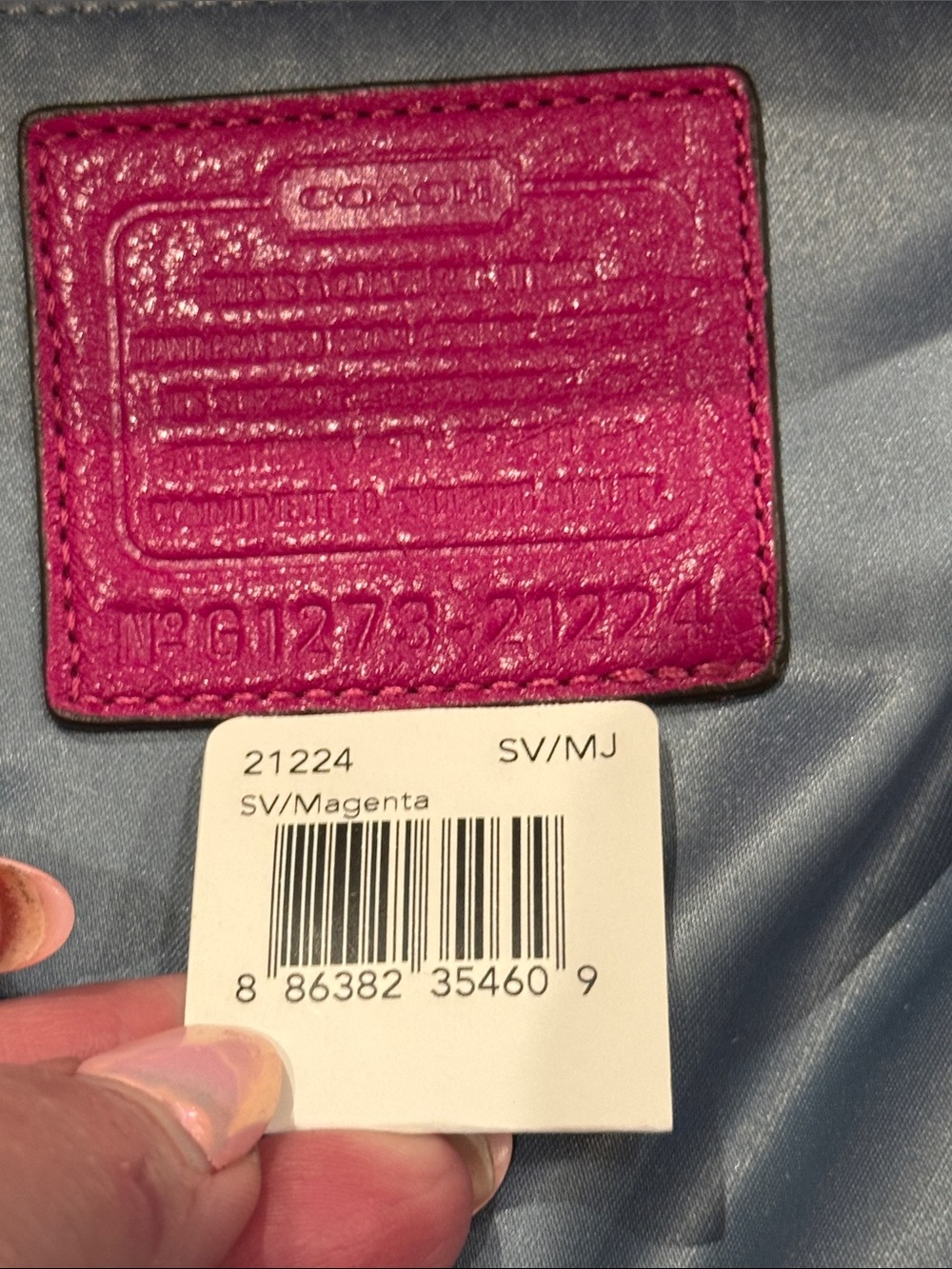 Coach Madison Isabelle Magenta Leather Shoulder/Crossbody Bag (#21224)(EUC) - Picture 16 of 17
